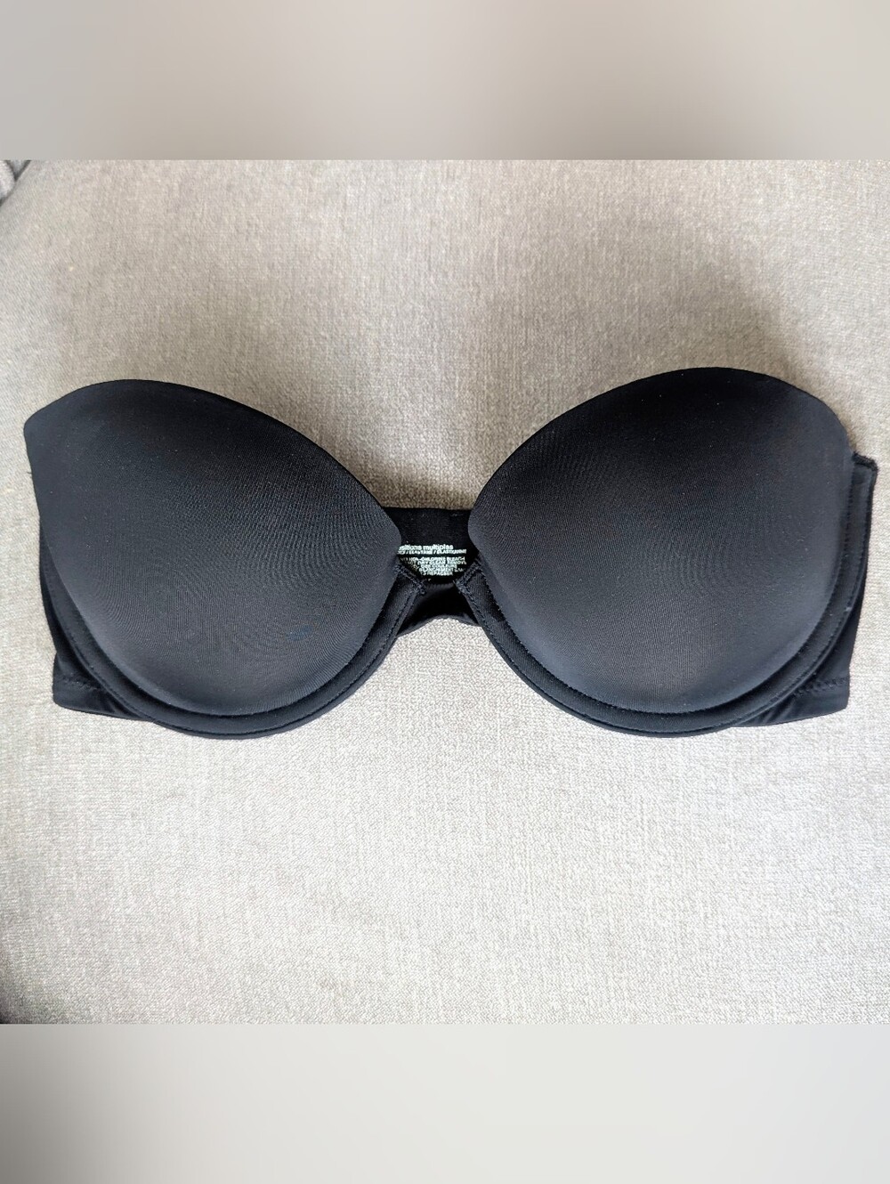 Black Strapless Push-Up Bra - Gap Body